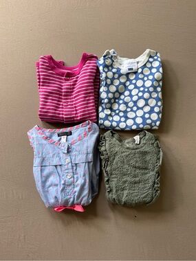 Baby Girls Romper & Dress Bundle